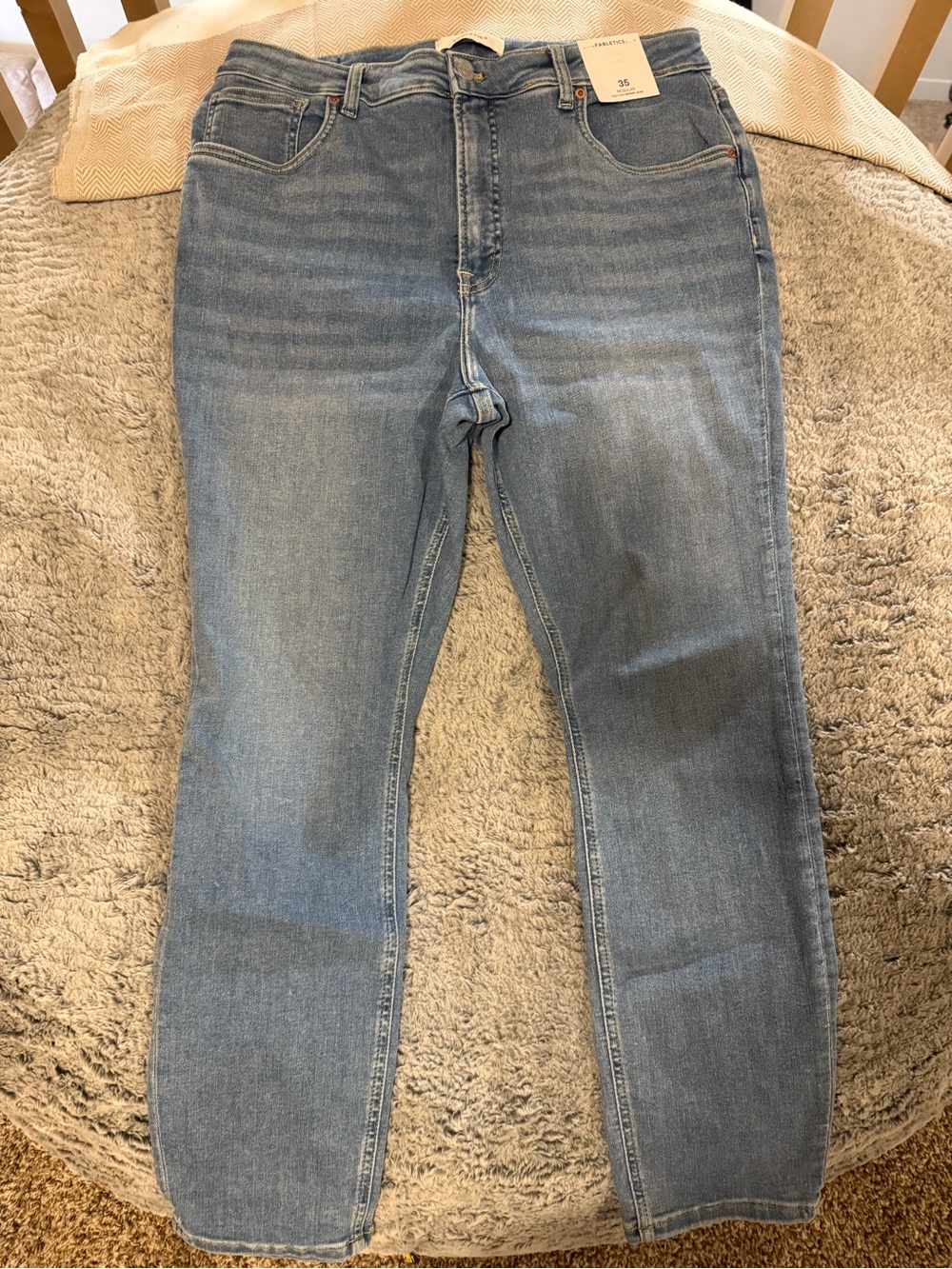 Fabletics High Rise Skinny Jeans -Regular 35 - Picture 4 of 9